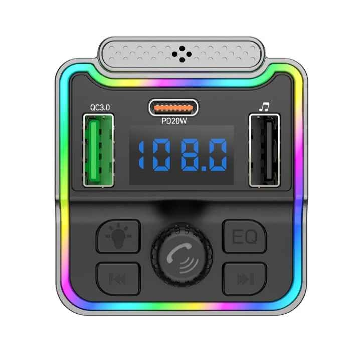 Type C Charger - Fast Charging FM Transmitter for Car - photo 3