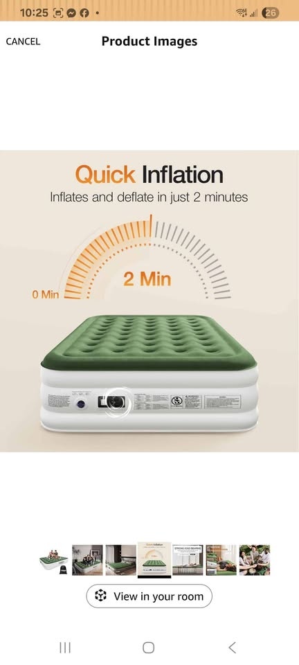 ZEARNA Queen Size Air Mattress with Built-in Pump - photo 5