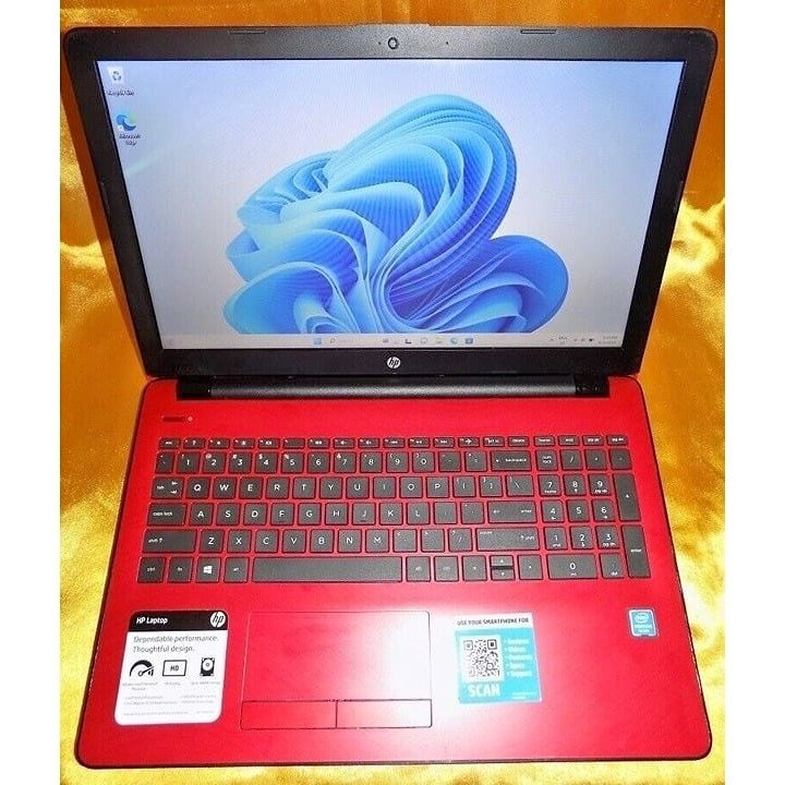 Red HP 15-bs234wm Laptop 15.6" (4GB RAM, 500GB HDD) Webcam DVD