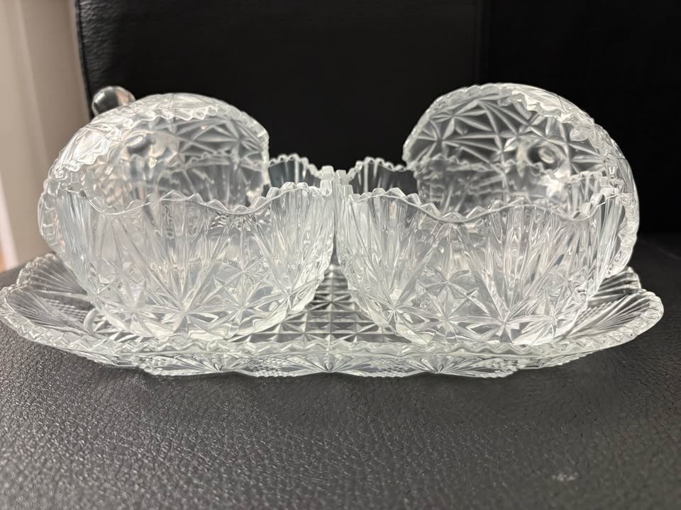 Jewelite 2-Piece Serving Glass Bowl with Cover & Tray - photo 2