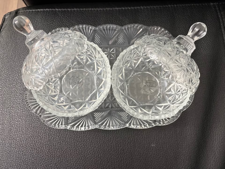 Jewelite 2-Piece Serving Glass Bowl with Cover & Tray - photo 3