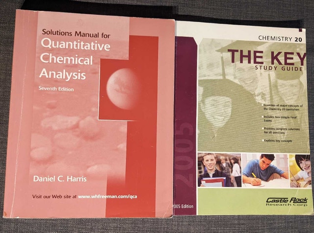 Chemistry Study Guide & Solutions Manual Bundle (Harris / KEY)