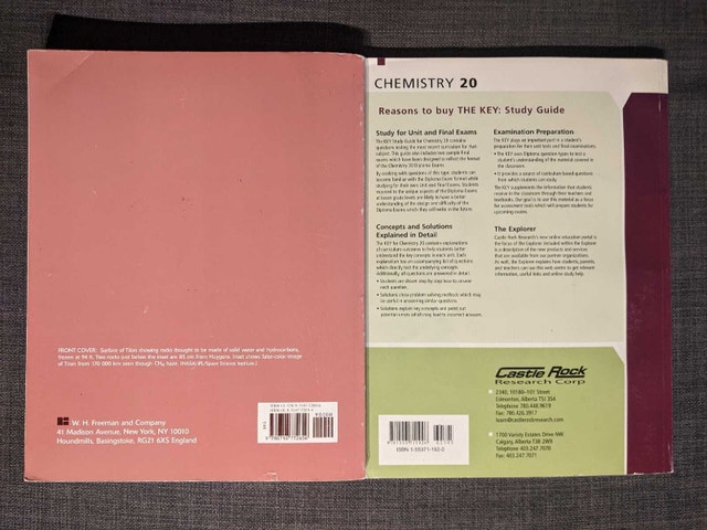 Chemistry Study Guide & Solutions Manual Bundle (Harris / KEY) - photo 2