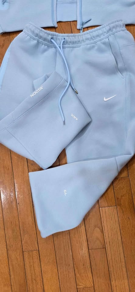 Nike NOCTA Tech Fleece Tracksuit Set - Light Blue, Size L - photo 3