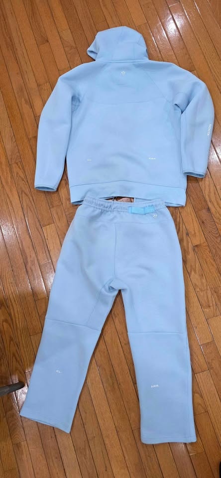 Nike NOCTA Tech Fleece Tracksuit Set - Light Blue, Size L - photo 4