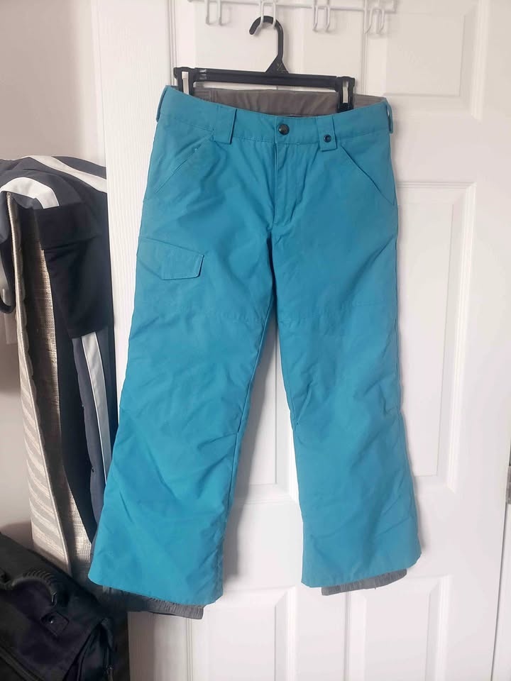 Burton The White Collection Teal BOYS SNOWBOARD Pants Medium 10/