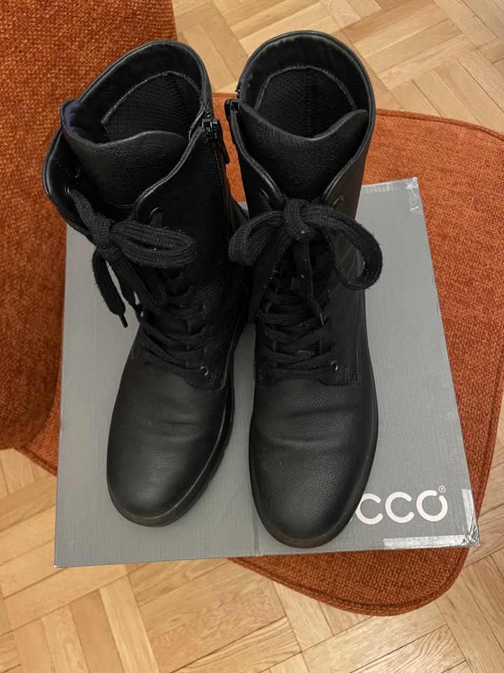 ECCO Nouvelle Logo-Embossed Leather Boots - photo 3