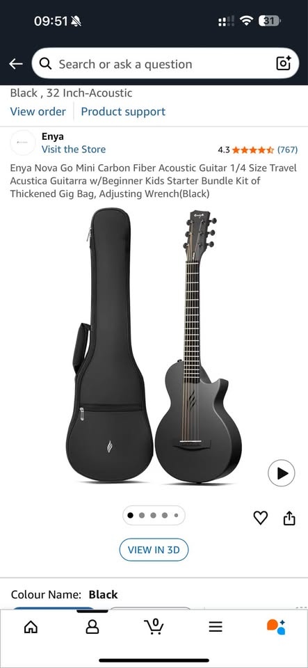 Enya 32 Inch Acoustic Travel Guitar - photo 2