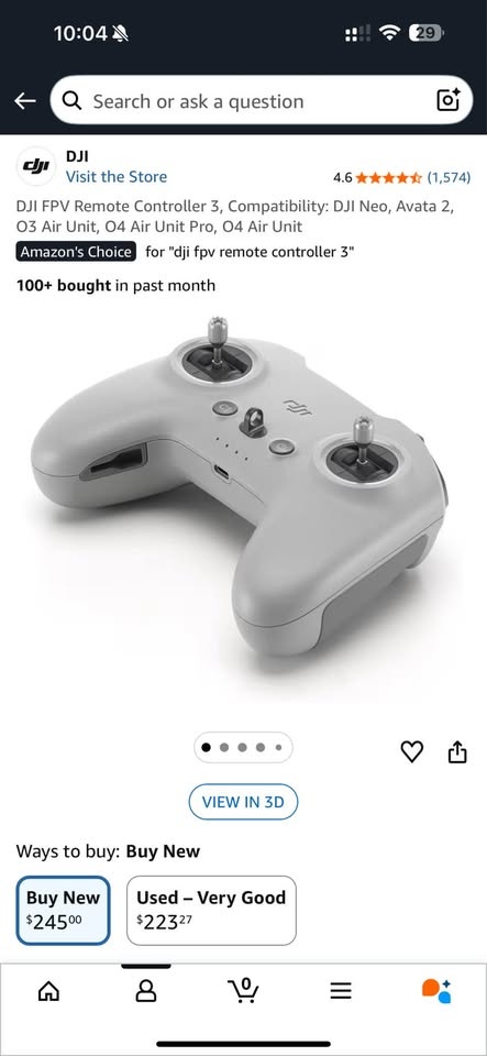 DJI FPV Controller 3 with Silicone Cover - photo 2