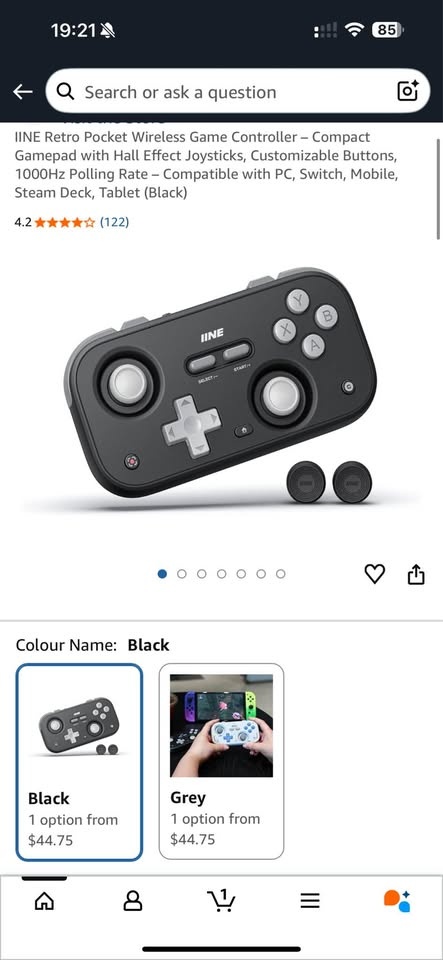 Iine Retro Pocket Controller Hall Effect 1000Hz - photo 2