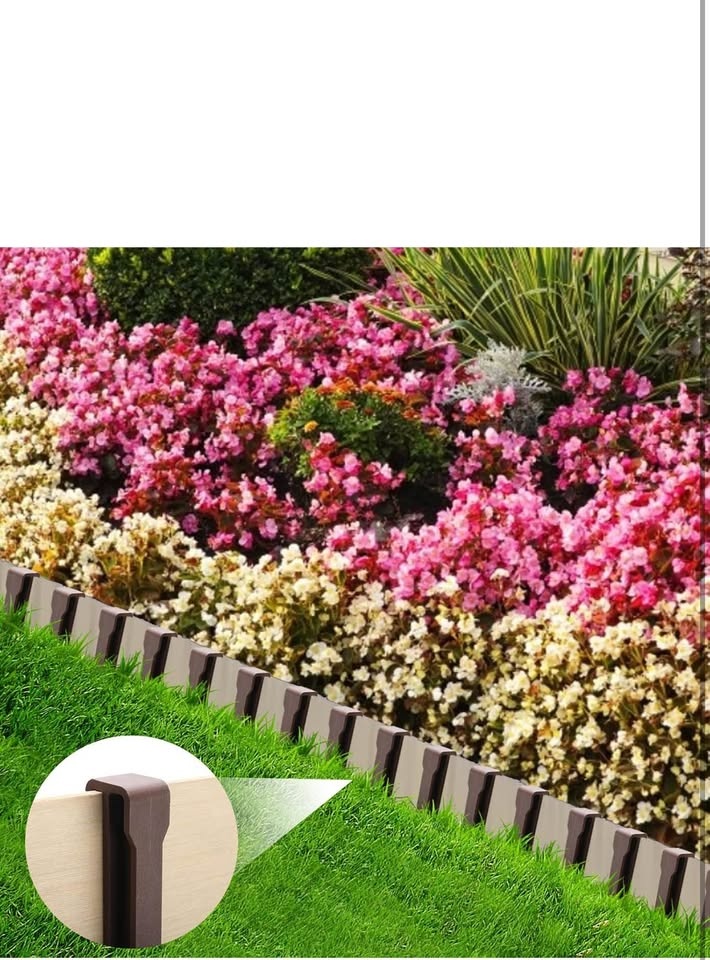 50Pcs 10in Garden Landscape Edging Stakes Plastic Garden Stakes - photo 3