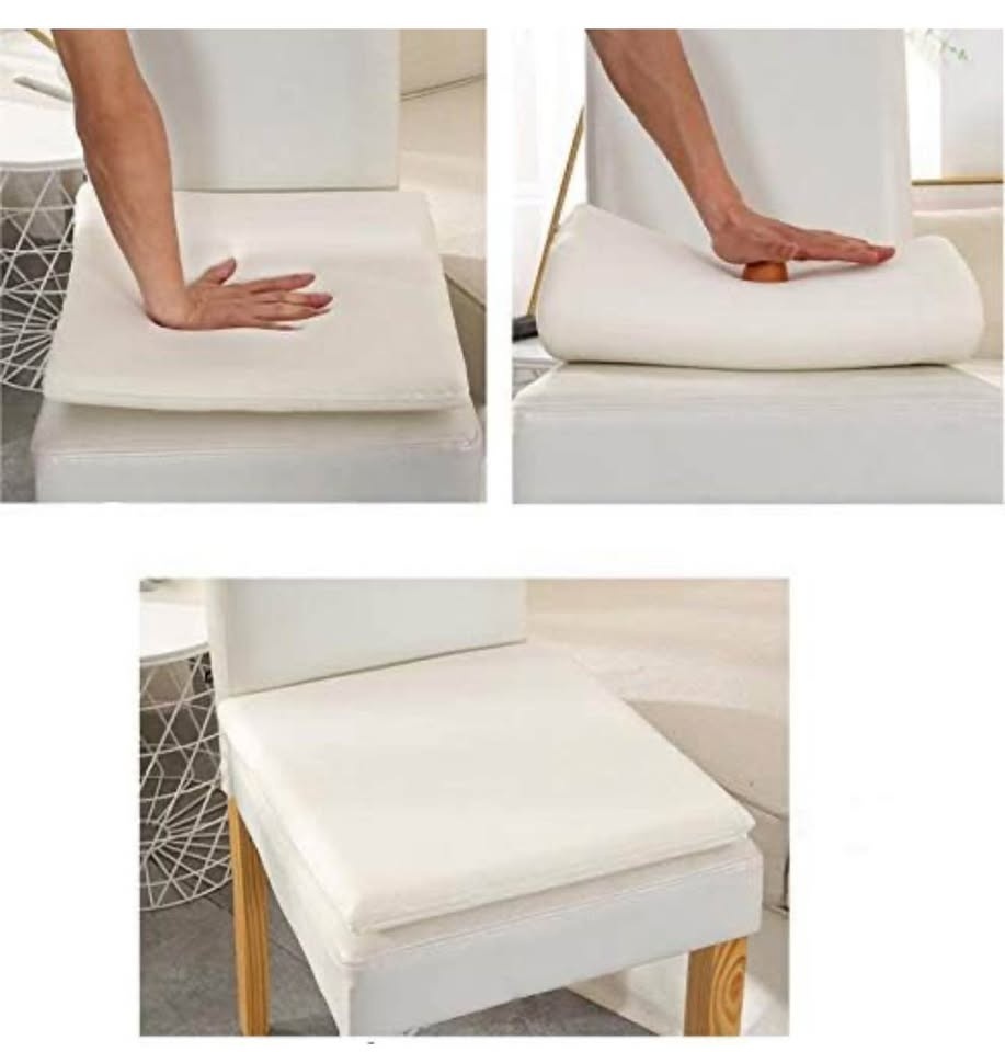 Ecloud Shop Chair Cushion, Square Seat Pads Non-Slip Memory Foam - photo 2