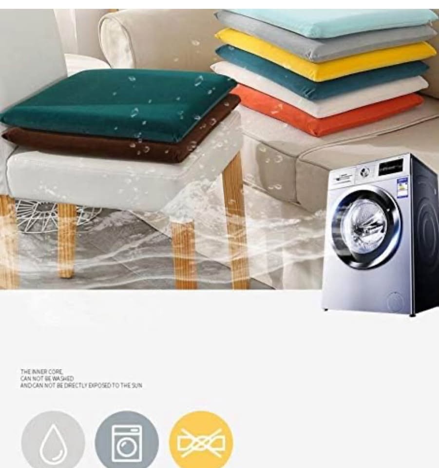 Ecloud Shop Chair Cushion, Square Seat Pads Non-Slip Memory Foam - photo 3