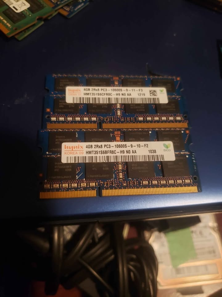 HYNIX PC3 10600S Laptop Memory - 2x4GB DDR3 1333MHz - photo 2