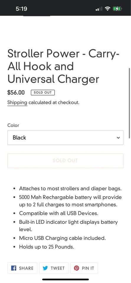 Brand New Mommy Power Stroller Clip Charger - photo 3