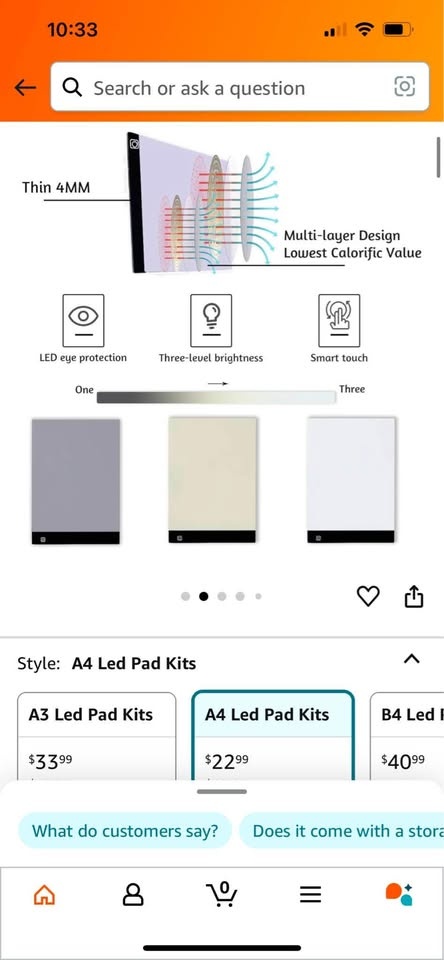 A4 Light Up Drawing Board with Stand - photo 2