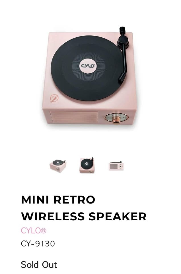 🥕Great gift! Brand new still in box mini retro wireless speaker.