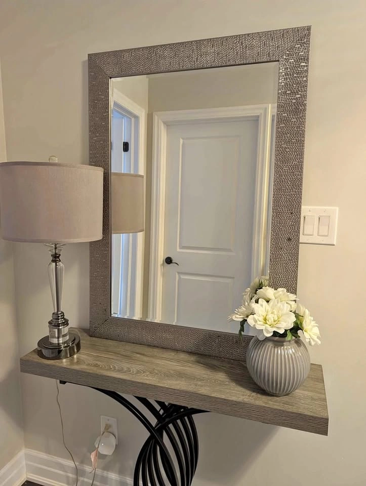 Beautiful Dark Grey/Silver Mirror