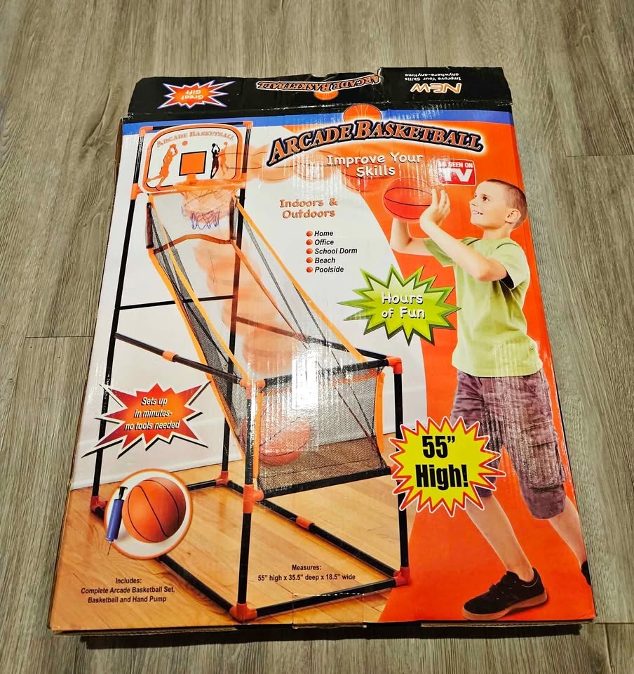 Arcade Basketball Set 55" High - Indoor/Outdoor Fun