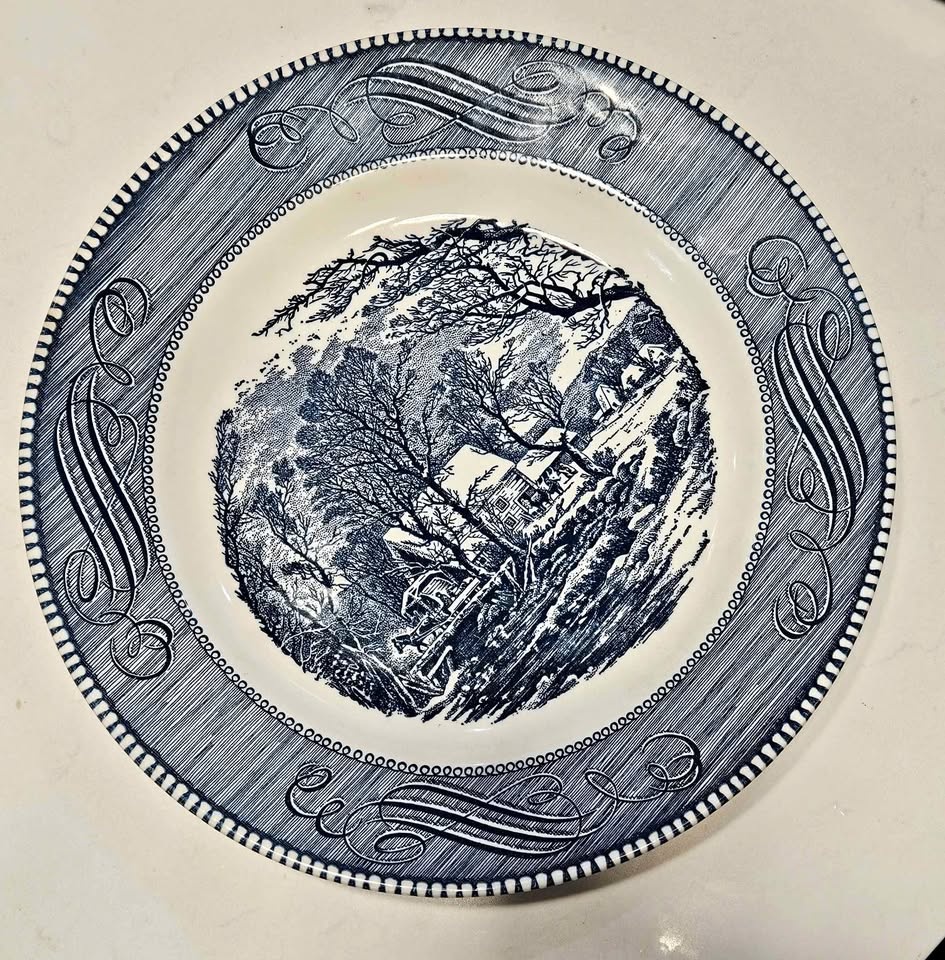 Currier & Ives "The Old Grist Mill" Decorative Plate