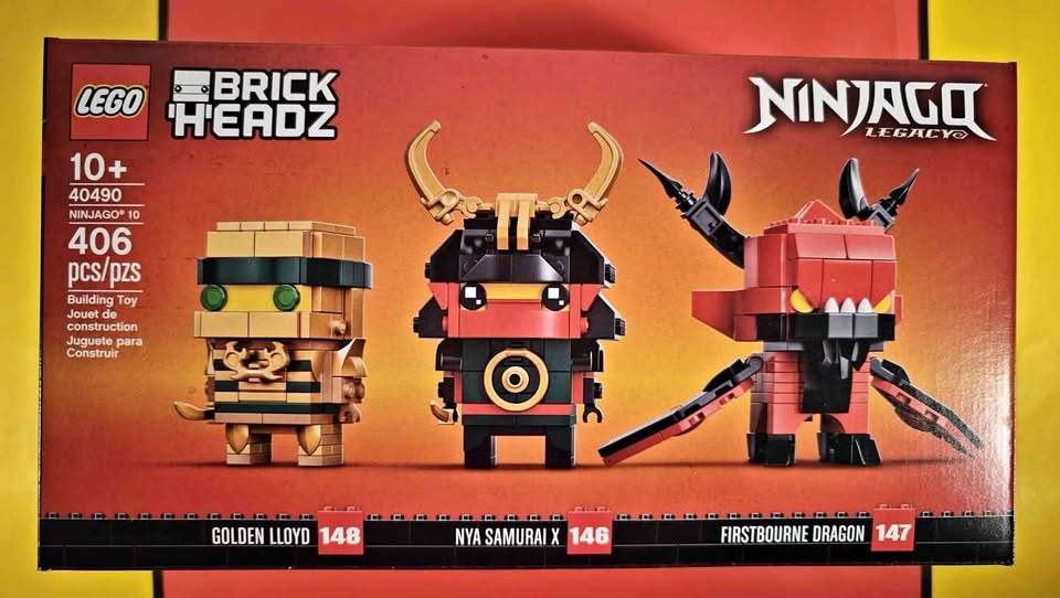 Lego BrickHeadz 40490 Ninjago 10th Anniversary Retired 2021 BNIB