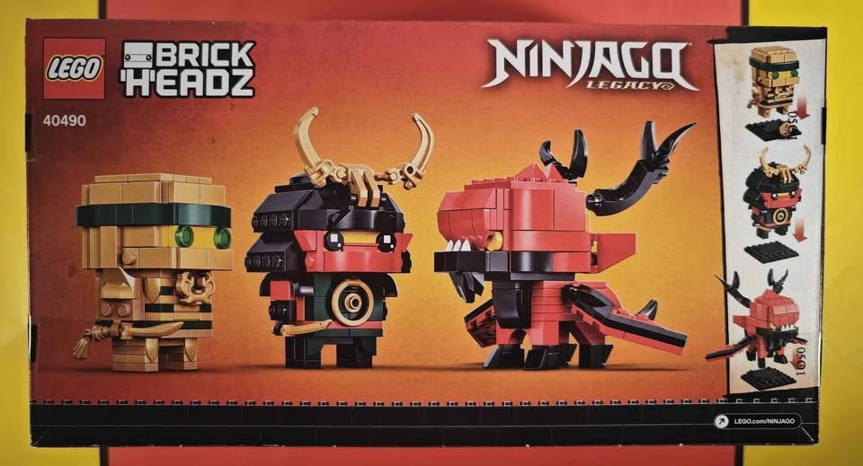 Lego BrickHeadz 40490 Ninjago 10th Anniversary Retired 2021 BNIB - photo 2