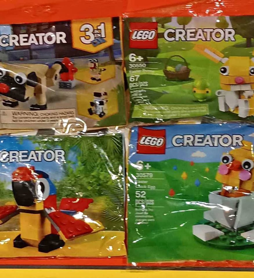 Lego Creator Polybags - Easter Bunny/Chick/Parrot/Puppy