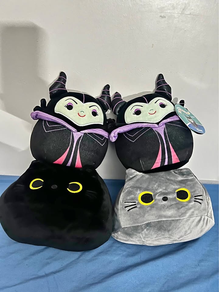 Maleficent Squishmallows & Cat Plushies