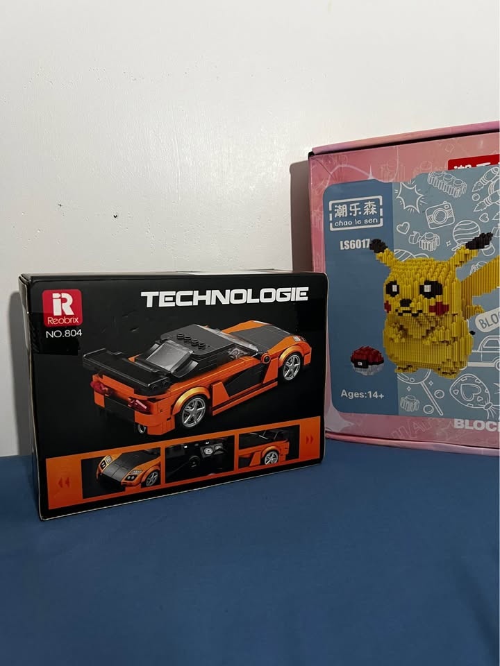 Brick Building Set - 1x Car, 1x Pikachu - photo 2