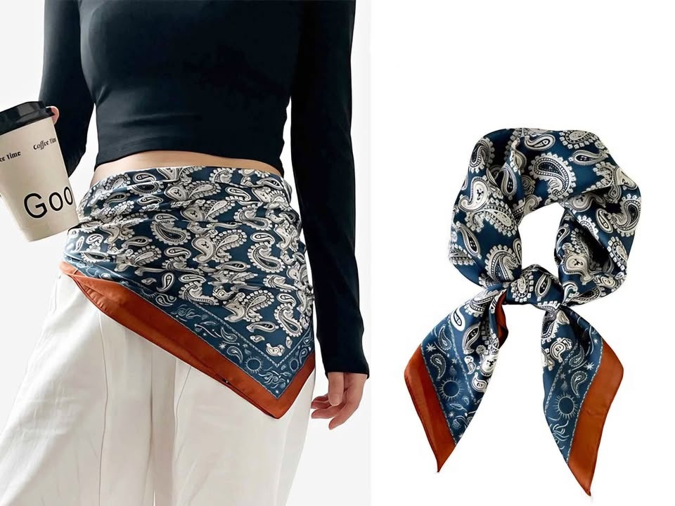 Brand NEW Square Satin Scarf Bandana 70*70cm - Perfect Valentine