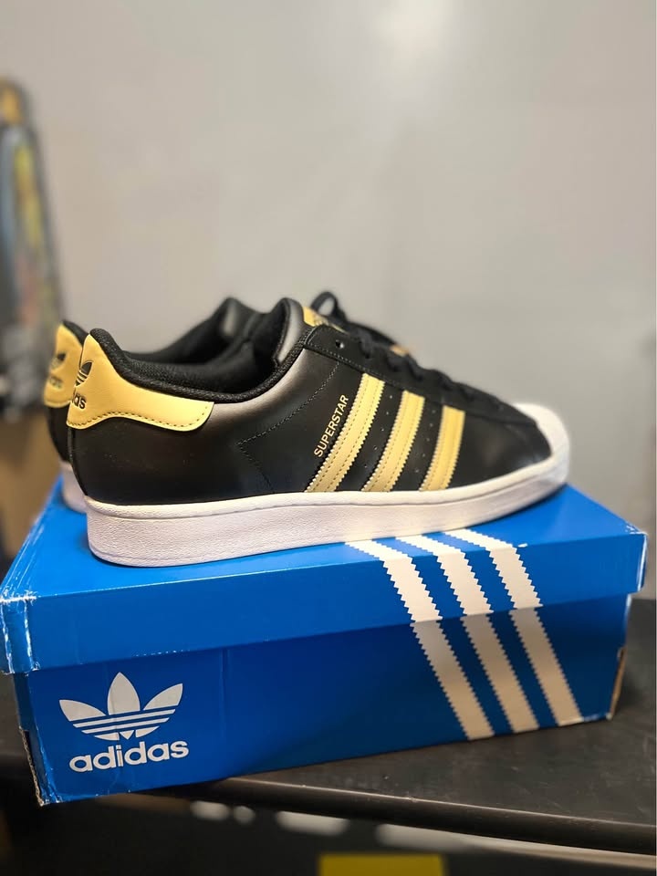 Adidas Superstar Sneakers - Black, White, Gold - photo 4