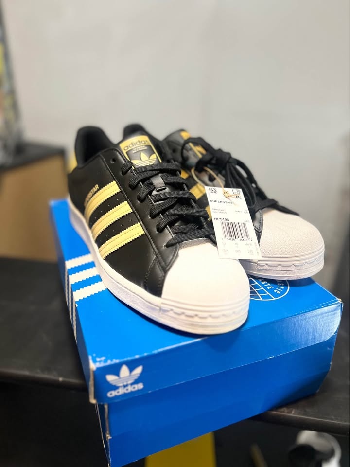 Adidas Superstar Sneakers - Black, White, Gold - photo 5