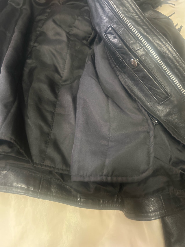 Men's Leather Fringe Motorcycle Jacket and Chaps - photo 5