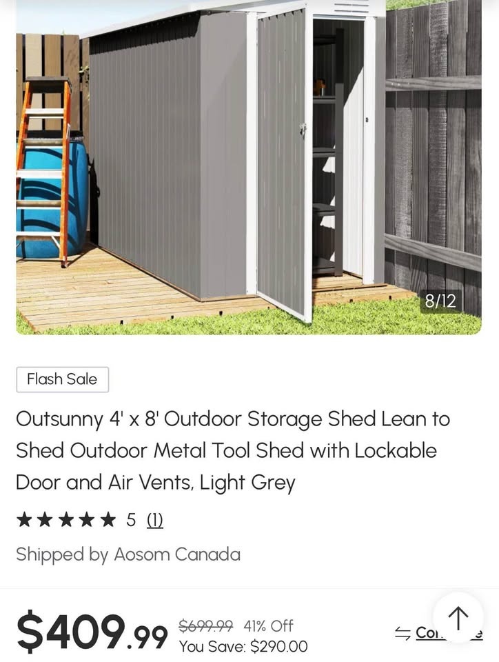 New Metal Storage Shed 🏆 - photo 2