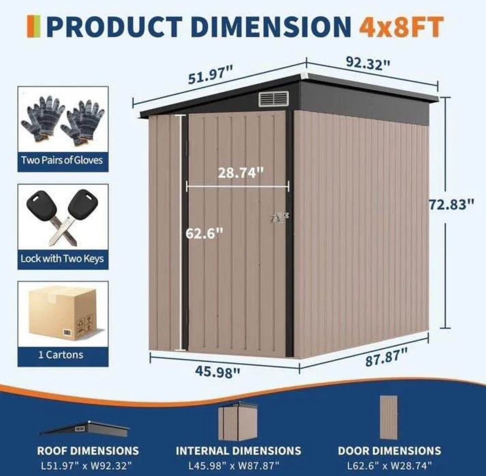 New Metal Storage Shed 🏆 - photo 3