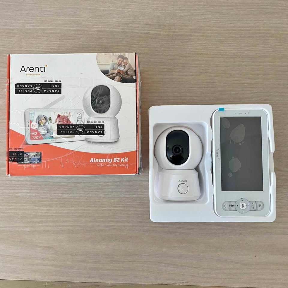 Arenti Baby Monitor Camera + Screen | Night Vision | Two Way Aud