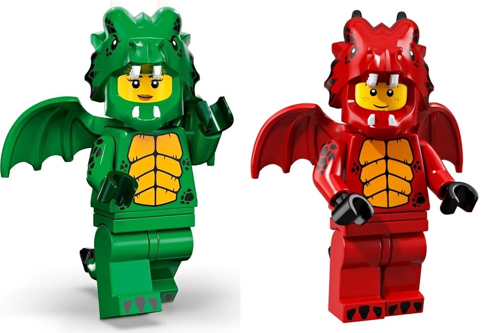 Lego CMF Series 18 & 23 Dragon Suits - Retired