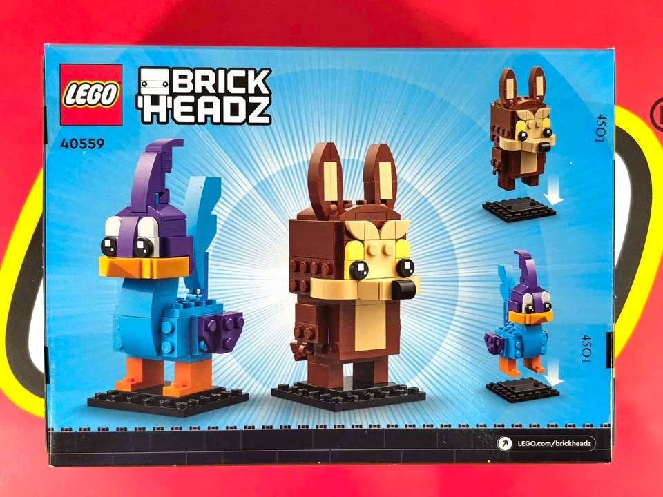 Lego BrickHeadz 40559 Road Runner & Wile E. Coyote Retired 2023 - photo 2