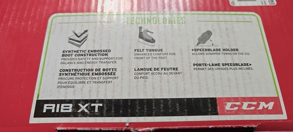 Brand new CCM Hockey ice skates Agility Rib XT size 3 - photo 3