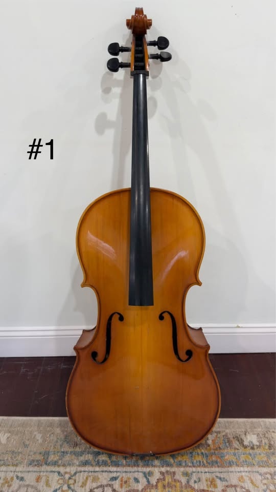 2 Full Size Cello Bodies - Needs Repair