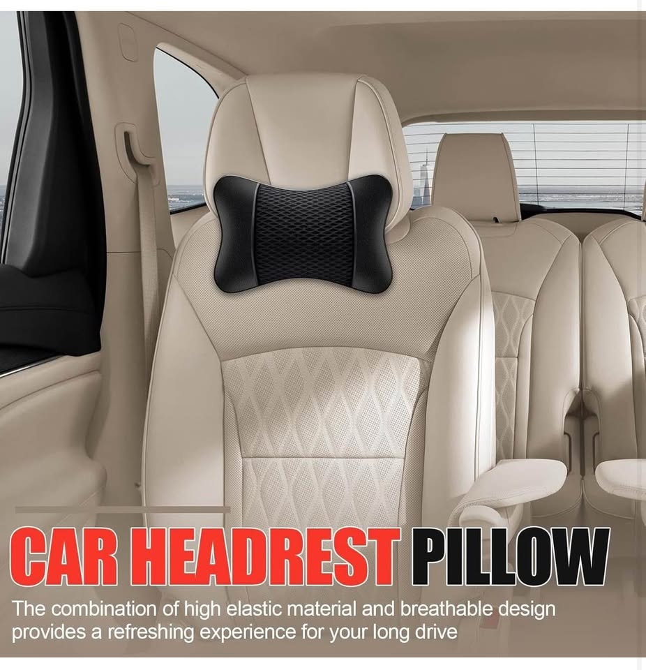 Car Neck Pillow - Breathable Car Seat Headrest Cushion - photo 3