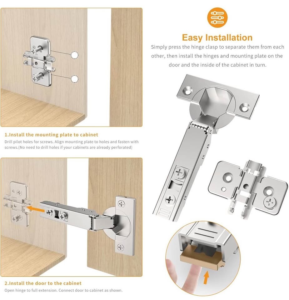 Chibery 10 Pack Soft Close Hinges - photo 4