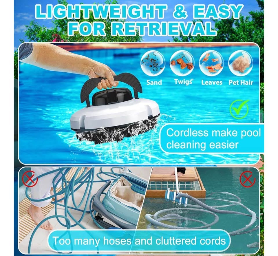 BRAND NEW CORDLESS POOL CLEANER - photo 4