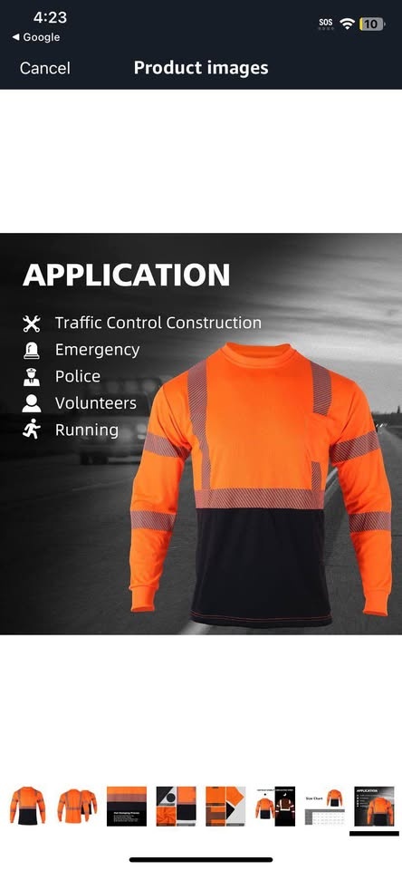 Brand new High visibility Mens Reflective Class 2 safety shirt - photo 2
