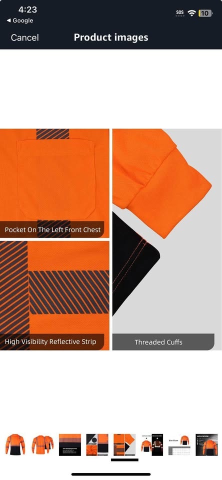 Brand new High visibility Mens Reflective Class 2 safety shirt - photo 4