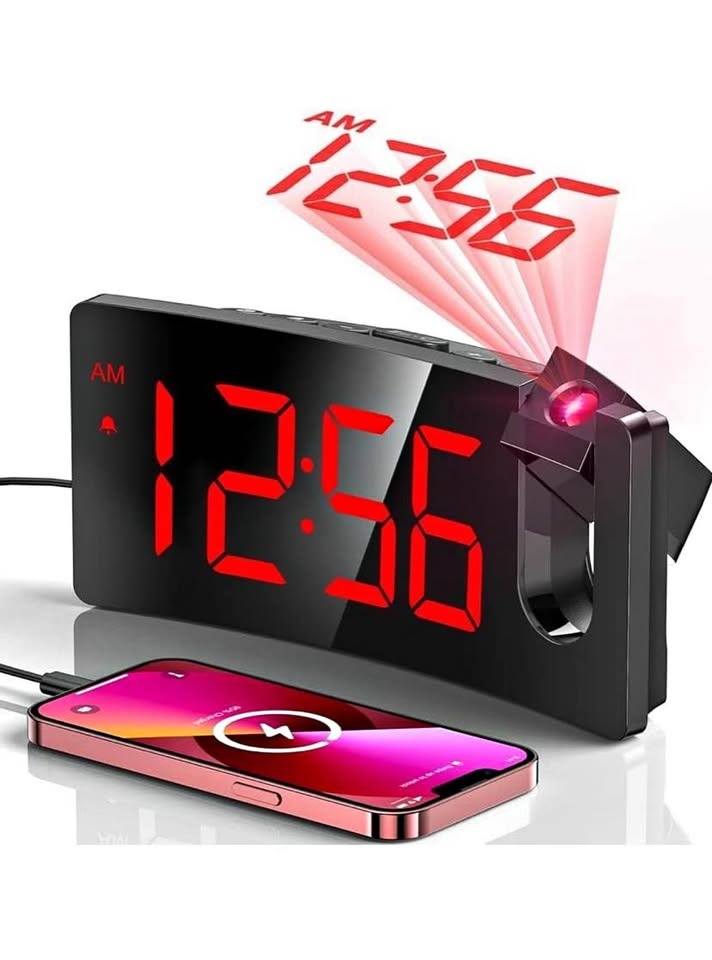 Brand new LED projection alarm clock