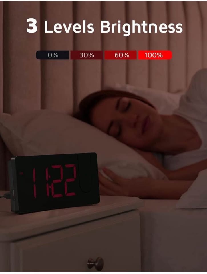 Brand new LED projection alarm clock - photo 3