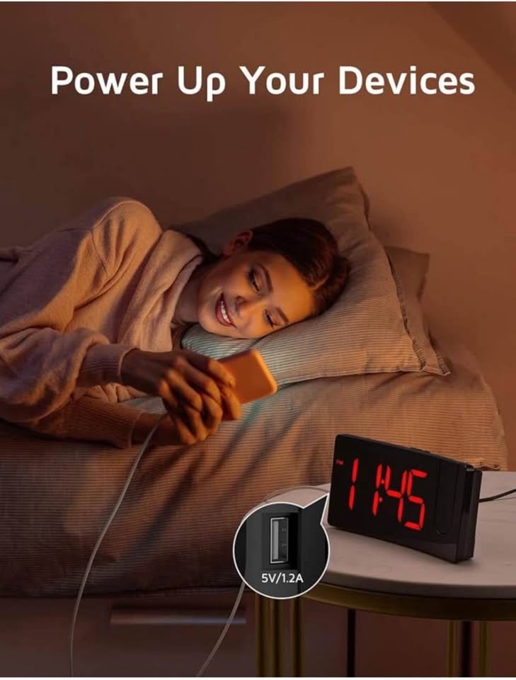 Brand new LED projection alarm clock - photo 4