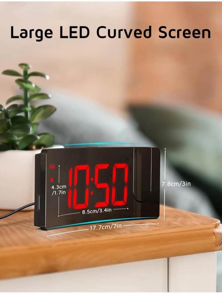 Brand new LED projection alarm clock - photo 5