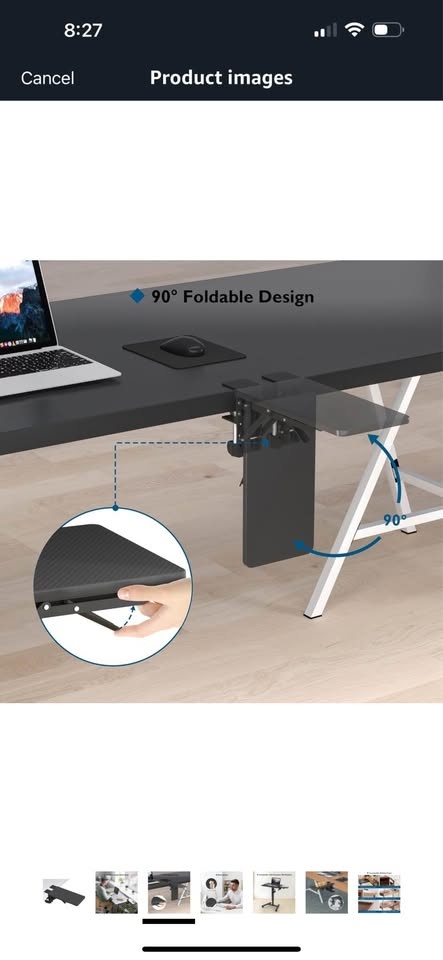BONTEC Ergonomics Desk Extender Tray 300x150mm - photo 2